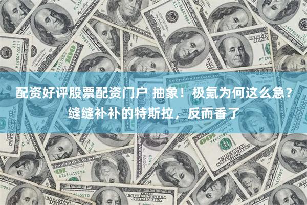 配资好评股票配资门户 抽象！极氪为何这么急？缝缝补补的特斯拉，反而香了