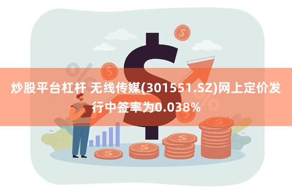炒股平台杠杆 无线传媒(301551.SZ)网上定价发行中签率为0.038%