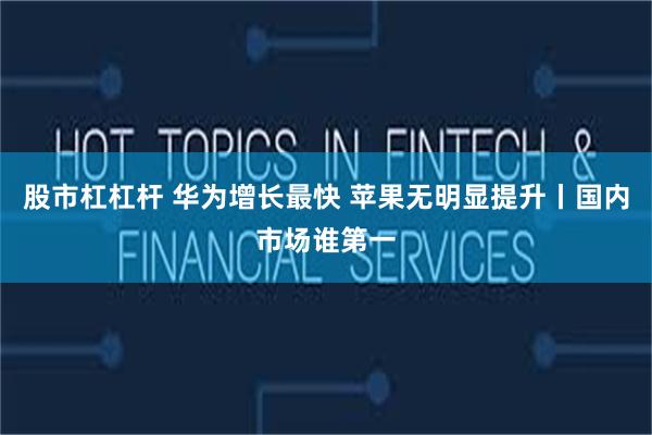 股市杠杠杆 华为增长最快 苹果无明显提升丨国内市场谁第一