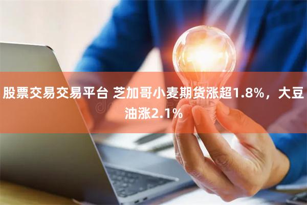 股票交易交易平台 芝加哥小麦期货涨超1.8%，大豆油涨2.1%