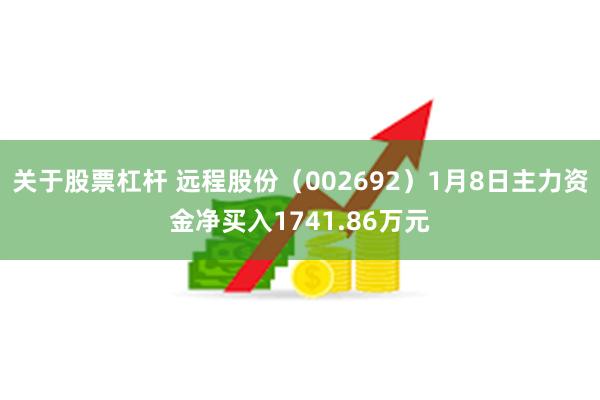 关于股票杠杆 远程股份（002692）1月8日主力资金净买入1741.86万元